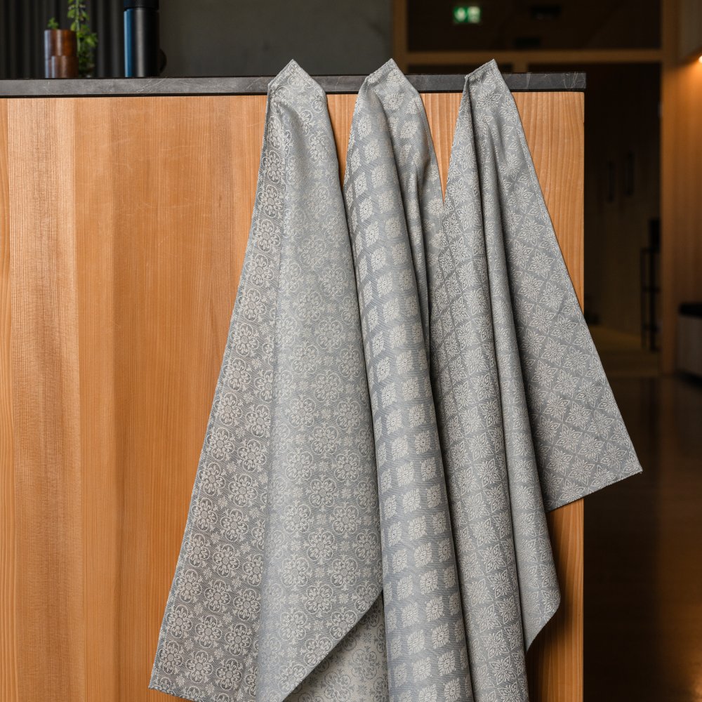 3er Set Ornament silber