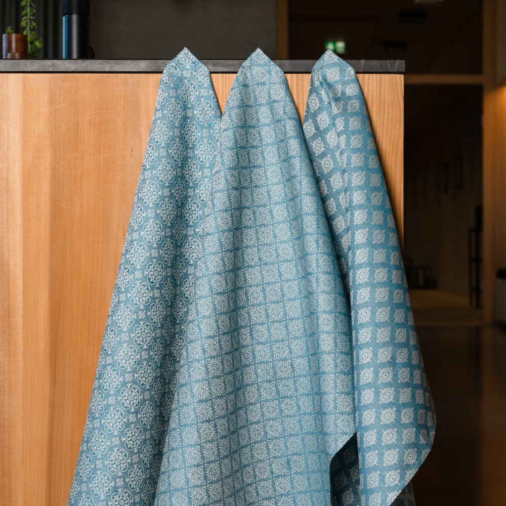 3er Set Ornament türkis