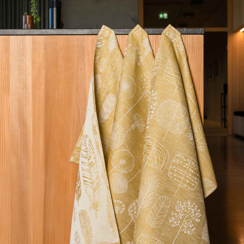 Federblatt Messing, 3er Set