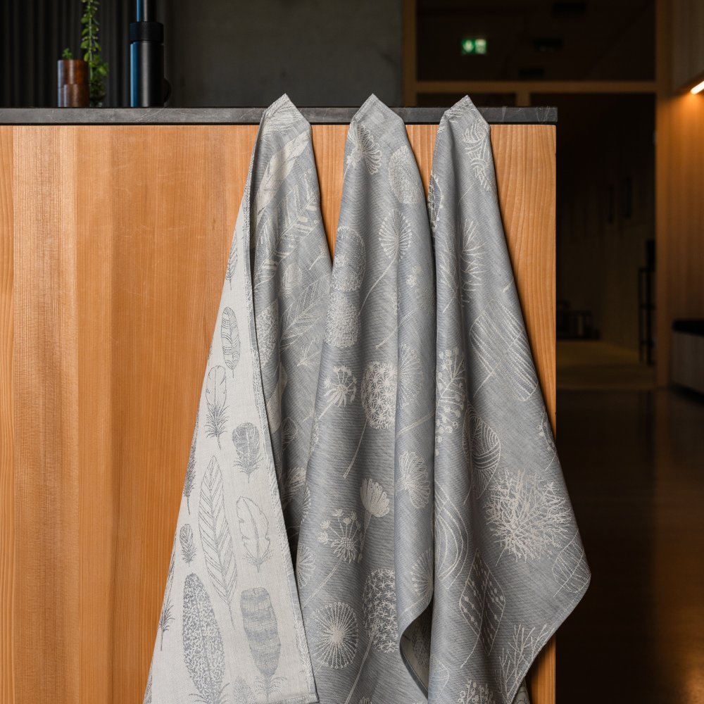 Federlblatt silber, 3er Set