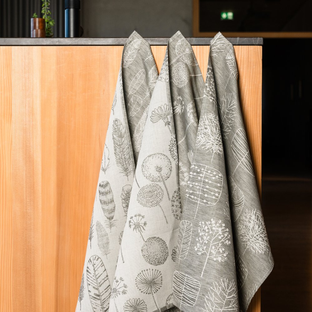 Federblatt Mocca, 3er Set