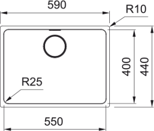 Waschbecken Mythos 55cm