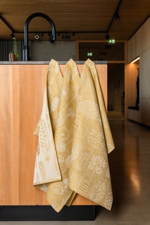 Federblatt Messing, 3er Set