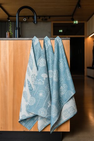 Federblatt türkis, 3er Set