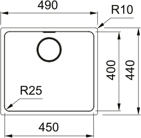 Waschbecken Mythos 45cm
